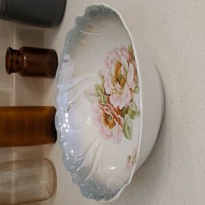 Vintage Bavarian Serving Bowl Germany Hand Painted